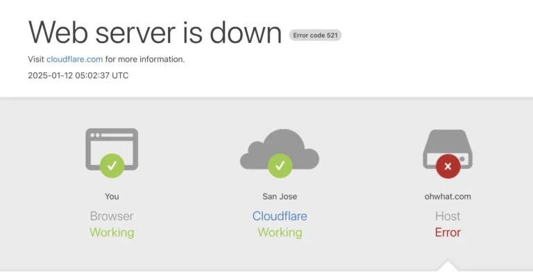 Cloudflare 521 / 522 Hatası Nedir? Nasıl Düzeltilir?