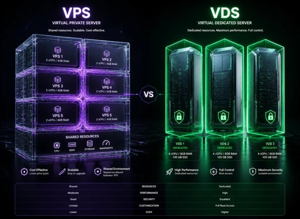 VPS ve VDS Arasındaki Farklar Nelerdir? (Hangisini Seçmeli?)